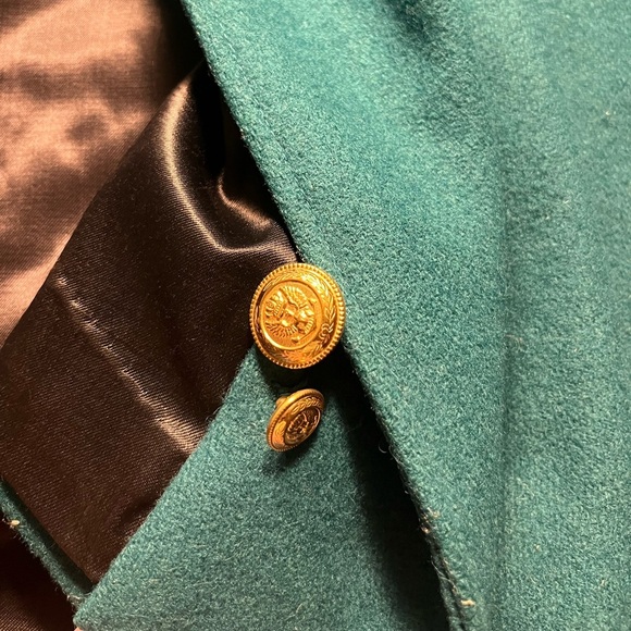 Elegant Teal Women's Coat - Picture 7 of 12